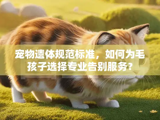 宠物遗体规范标准，如何为毛孩子选择专业告别服务？