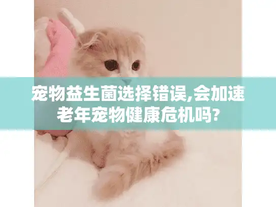 宠物益生菌选择错误,会加速老年宠物健康危机吗?