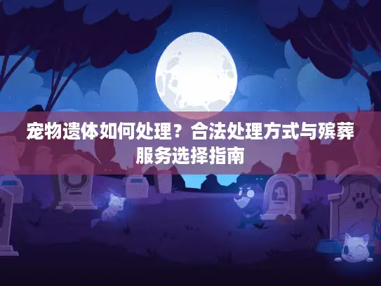 宠物遗体如何处理？合法处理方式与殡葬服务选择指南