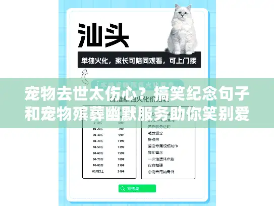 宠物去世太伤心？搞笑纪念句子和宠物殡葬幽默服务助你笑别爱宠！