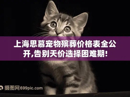 上海思慕宠物殡葬价格表全公开,告别天价选择困难期!