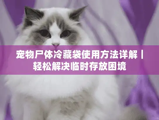 宠物尸体冷藏袋使用方法详解｜轻松解决临时存放困境