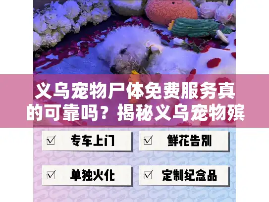 义乌宠物尸体免费服务真的可靠吗？揭秘义乌宠物殡葬真实选择