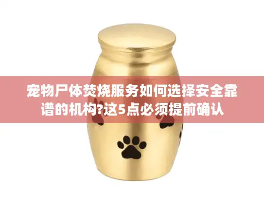 宠物尸体焚烧服务如何选择安全靠谱的机构?这5点必须提前确认