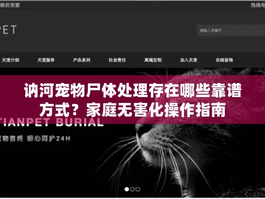 讷河宠物尸体处理存在哪些靠谱方式？家庭无害化操作指南