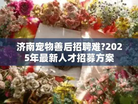 济南宠物善后招聘难?2025年最新人才招募方案