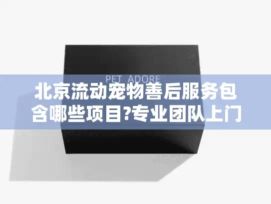 北京流动宠物善后服务包含哪些项目?专业团队上门处理详解