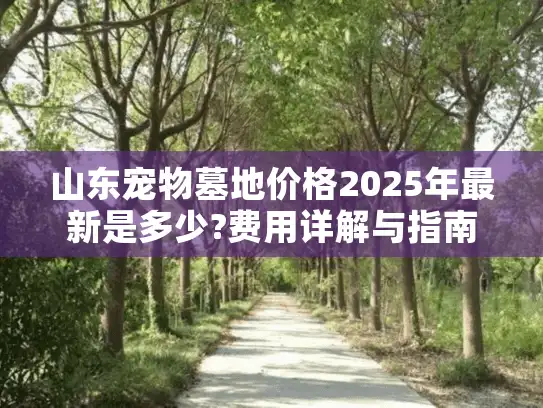 山东宠物墓地价格2025年最新是多少?费用详解与指南