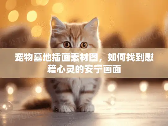 宠物墓地插画素材图，如何找到慰藉心灵的安宁画面