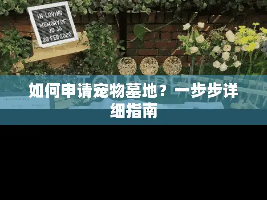 如何申请宠物墓地？一步步详细指南