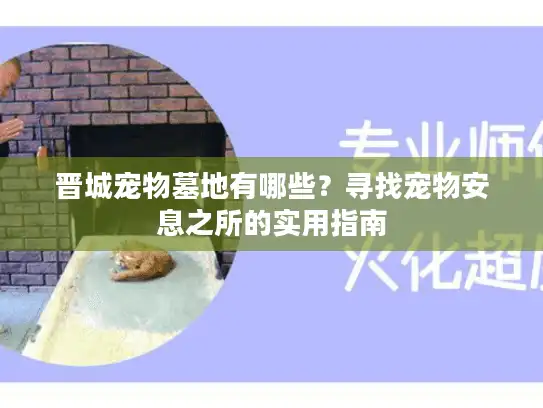 晋城宠物墓地有哪些？寻找宠物安息之所的实用指南
