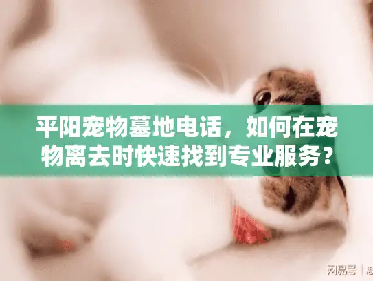 平阳宠物墓地电话，如何在宠物离去时快速找到专业服务？