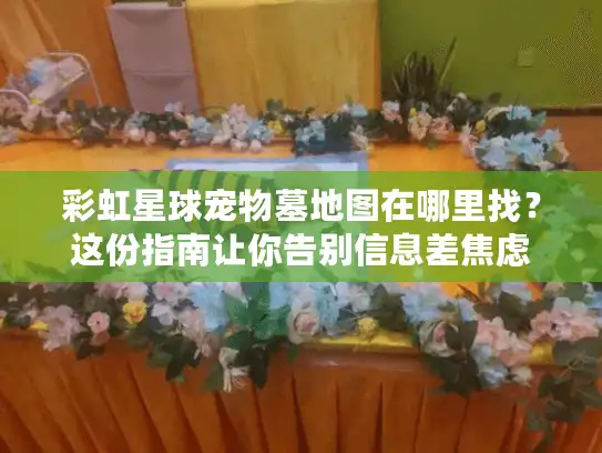 彩虹星球宠物墓地图在哪里找？这份指南让你告别信息差焦虑
