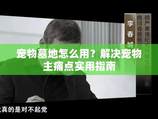 宠物墓地怎么用？解决宠物主痛点实用指南