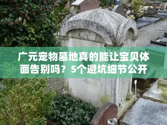 广元宠物墓地真的能让宝贝体面告别吗？5个避坑细节公开