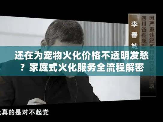 还在为宠物火化价格不透明发愁？家庭式火化服务全流程解密