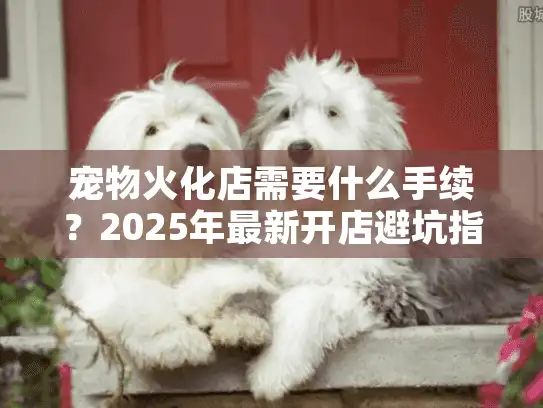 宠物火化店需要什么手续？2025年最新开店避坑指南