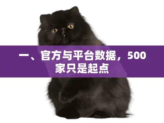 一、官方与平台数据，500家只是起点