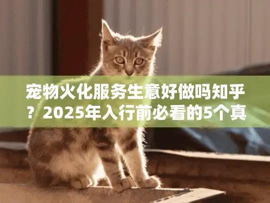 宠物火化服务生意好做吗知乎？2025年入行前必看的5个真相