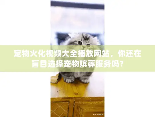 宠物火化视频大全播放网站，你还在盲目选择宠物殡葬服务吗？