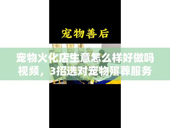 宠物火化店生意怎么样好做吗视频，3招选对宠物殡葬服务不踩坑