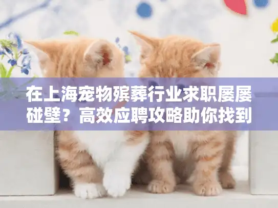 在上海宠物殡葬行业求职屡屡碰壁？高效应聘攻略助你找到温暖事业岗位