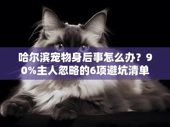 哈尔滨宠物身后事怎么办？90%主人忽略的6项避坑清单