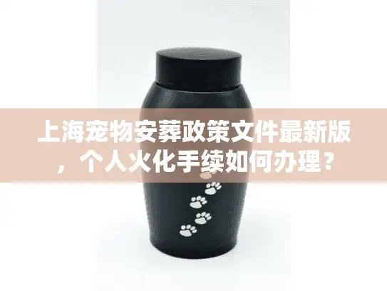 上海宠物安葬政策文件最新版，个人火化手续如何办理？