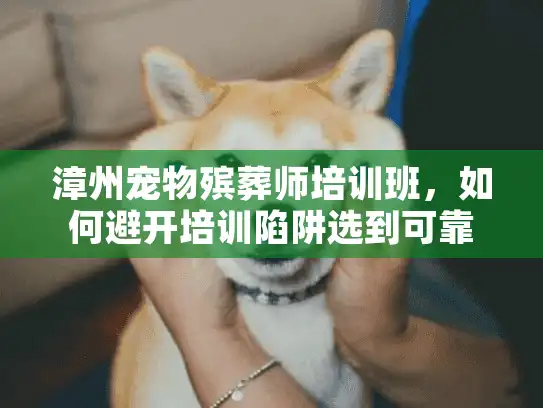 漳州宠物殡葬师培训班，如何避开培训陷阱选到可靠服务？