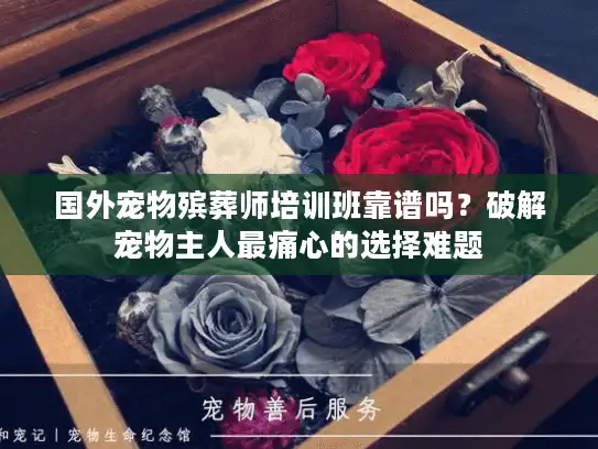 国外宠物殡葬师培训班靠谱吗？破解宠物主人最痛心的选择难题