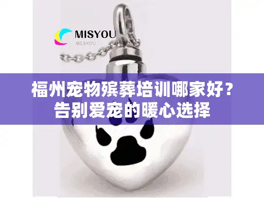 福州宠物殡葬培训哪家好？告别爱宠的暖心选择