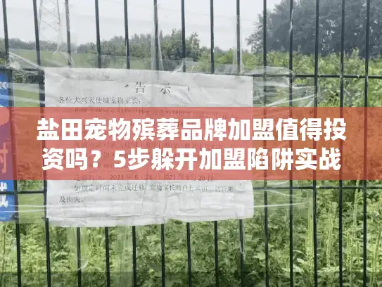 盐田宠物殡葬品牌加盟值得投资吗？5步躲开加盟陷阱实战指南