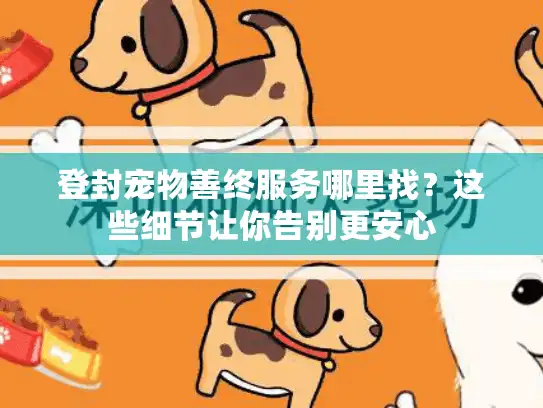 登封宠物善终服务哪里找？这些细节让你告别更安心
