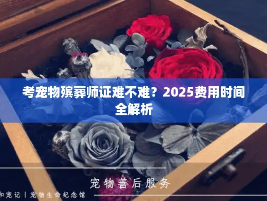 考宠物殡葬师证难不难？2025费用时间全解析