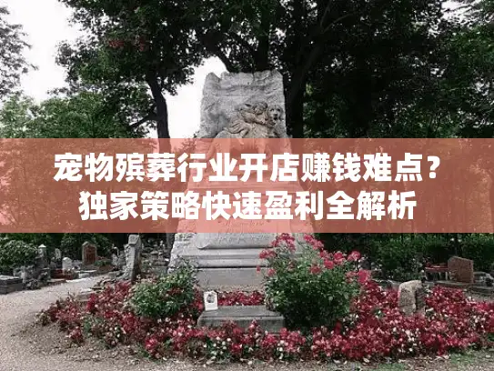 宠物殡葬行业开店赚钱难点？独家策略快速盈利全解析