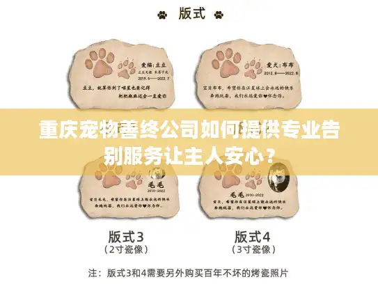 重庆宠物善终公司如何提供专业告别服务让主人安心？