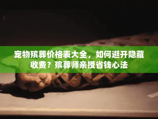 宠物殡葬价格表大全，如何避开隐藏收费？殡葬师亲授省钱心法