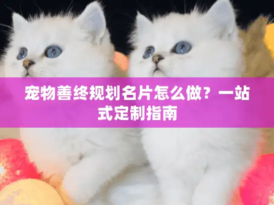 宠物善终规划名片怎么做？一站式定制指南
