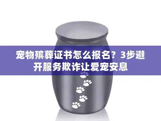 宠物殡葬证书怎么报名？3步避开服务欺诈让爱宠安息