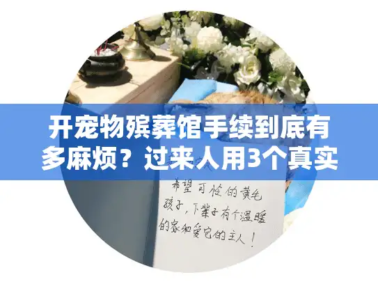 开宠物殡葬馆手续到底有多麻烦？过来人用3个真实案例说清门道