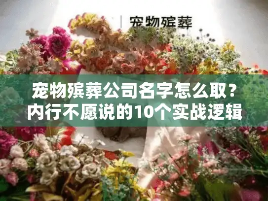 宠物殡葬公司名字怎么取？内行不愿说的10个实战逻辑+3类稀缺词库