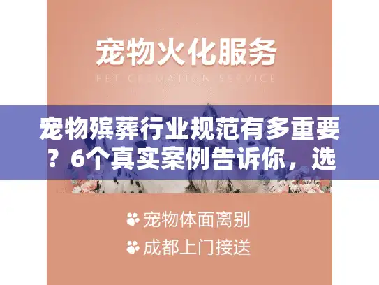 宠物殡葬行业规范有多重要？6个真实案例告诉你，选不对服务可能遗憾终身