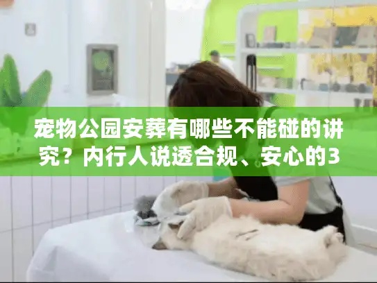 宠物公园安葬有哪些不能碰的讲究？内行人说透合规、安心的3大核心要点