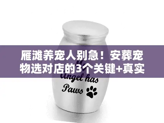 雁滩养宠人别急！安葬宠物选对店的3个关键+真实避坑案例