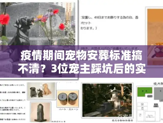 疫情期间宠物安葬标准搞不清？3位宠主踩坑后的实战解答