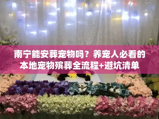 南宁能安葬宠物吗？养宠人必看的本地宠物殡葬全流程+避坑清单