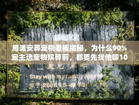 雁滩安葬宠物老板揭秘，为什么90%宠主选宠物殡葬前，都要先找他聊10分钟？