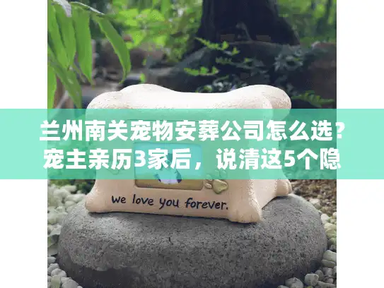 兰州南关宠物安葬公司怎么选？宠主亲历3家后，说清这5个隐藏坑