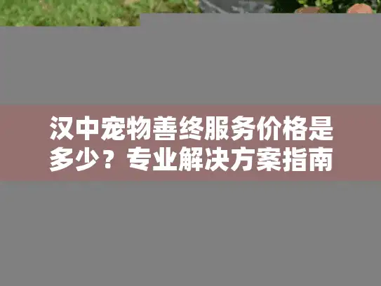 汉中宠物善终服务价格是多少？专业解决方案指南