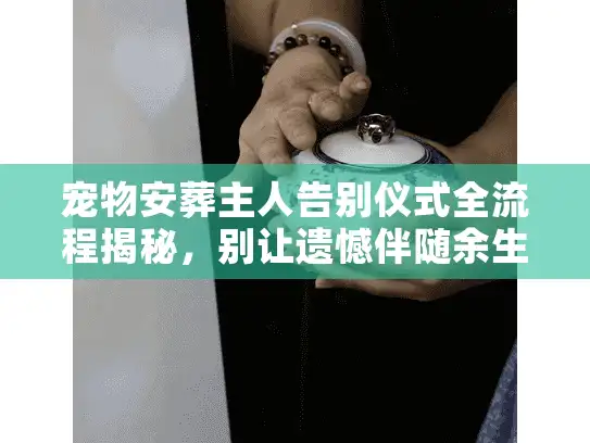 宠物安葬主人告别仪式全流程揭秘，别让遗憾伴随余生